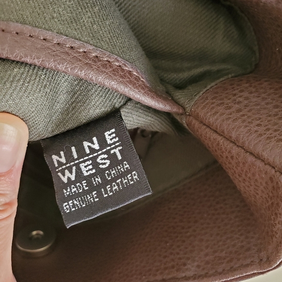 Nine West Brown Leather Shoulder Bag - Picture 4 of 8